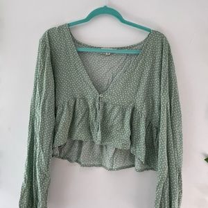 green floral pacsun shirt